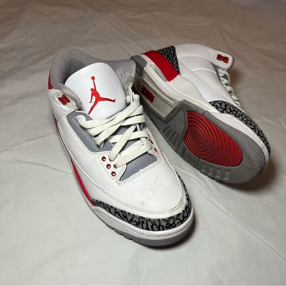 Jordan Retro 3 Fire Red Shoes